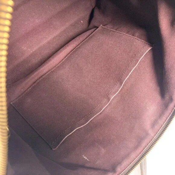 LOUIS VUITTON N41013 Damier Iena MM Shoulder Bag Tote Bag Canvas Ebene Brown - Picture 14 of 16